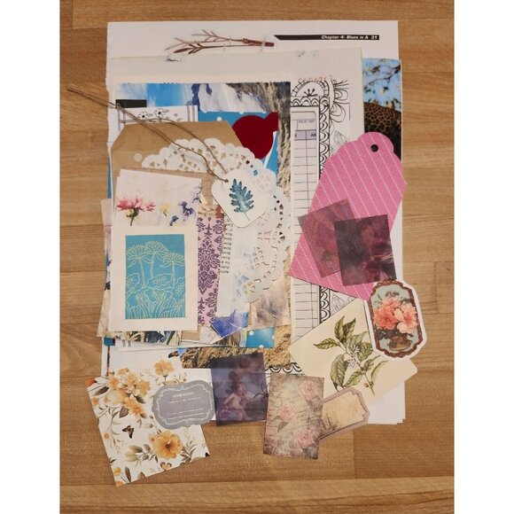 70 + Piece Ephemera Lot Junk Journal Scrapbooking Paper Supplies Mixed Bundle - Picture 1 of 7